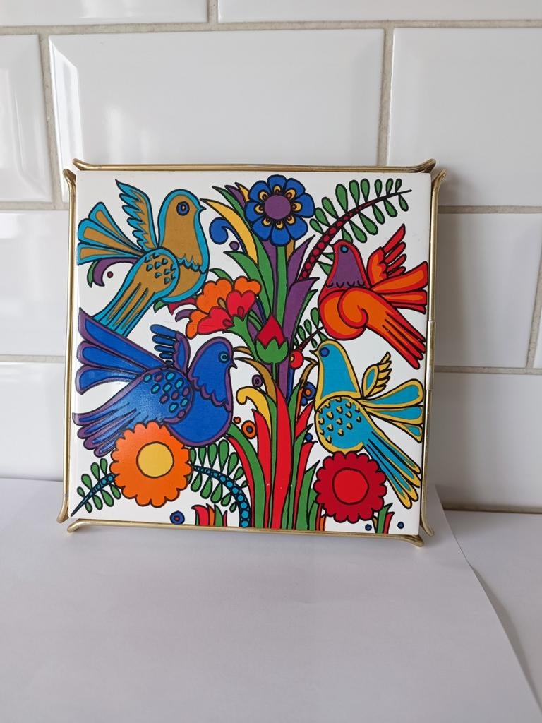 Dessous-de-plat Villeroy & Boch  Acapulco., Antiquités & Art, Art | Peinture | Abstraite, Enlèvement ou Envoi