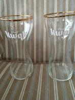 2 glazen Kwak 18 cm Breed en 8 cm bovenaan, Verzamelen, Biermerken, Ophalen, Zo goed als nieuw, Glas of Glazen, Overige merken