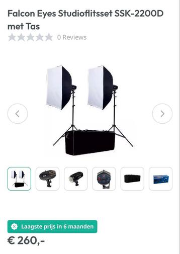 Falcon eyes studio flitsset met trigger set beschikbaar voor biedingen