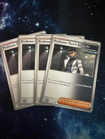 Professor Turo’s scenario x4 - pokémon kaarten beschikbaar voor biedingen