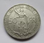 België 50 frank 1935  vlaams poss. B Wereldtentoonstelling, Postzegels en Munten, Verzenden, Zilver, Zilver
