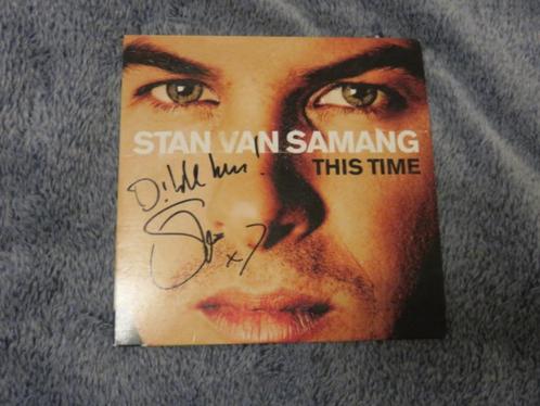 CD Single: Stan Van Samang - This Time -- getekend, CD & DVD, CD Singles, Utilisé, Pop, 1 single, Enlèvement ou Envoi