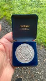 Medaille van de stad Waver, Postzegels en Munten, Ophalen of Verzenden, Brons