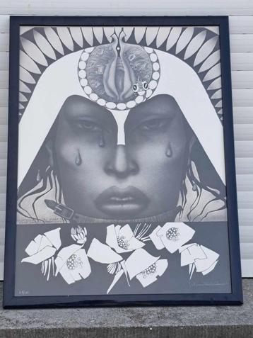 Lithographie signe Jef van tuerenhout beschikbaar voor biedingen