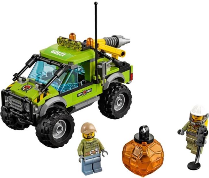 Lego City 60121 - Volcano Exploration Truck, Kinderen en Baby's, Speelgoed | Duplo en Lego, Zo goed als nieuw, Lego, Complete set