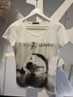 wit T-shirt Seven7 met hond en strass maat L, Kleding | Dames, Seven7, Ophalen of Verzenden, Zo goed als nieuw, Wit
