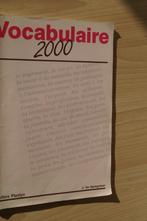 Vocabulaire 2000, Ophalen of Verzenden, Frans
