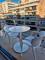 Terrastafel 68cm met stoelen...Bistroset., Ophalen of Verzenden, Zo goed als nieuw, Metaal