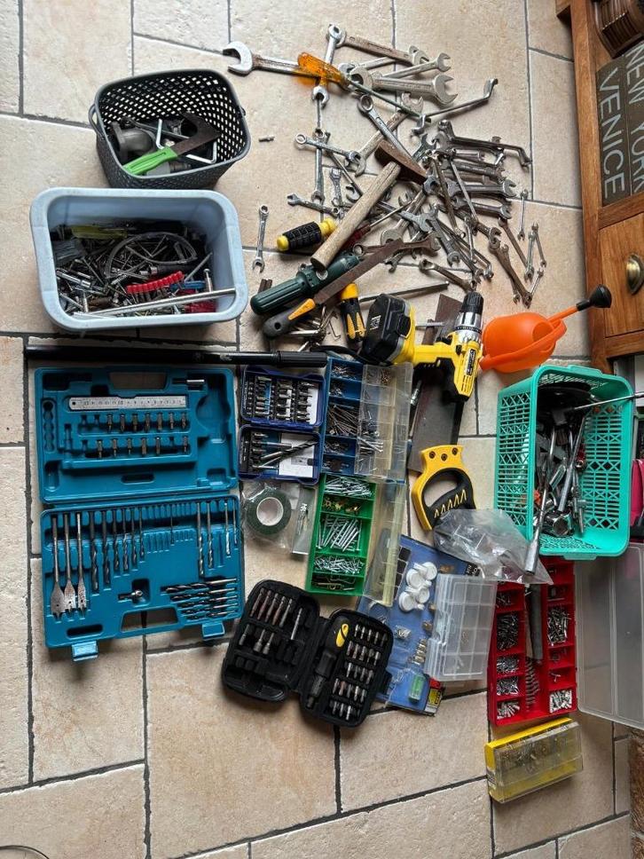 Lot divers werkgerief, Doe-het-zelf en Bouw, Gereedschap | Handgereedschap, Gebruikt, Ophalen