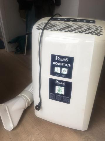 Mobiele Airco Pinguino 10000 btu/hr, Enlèvement, Utilisé, Ventilation, Climatiseur mobile