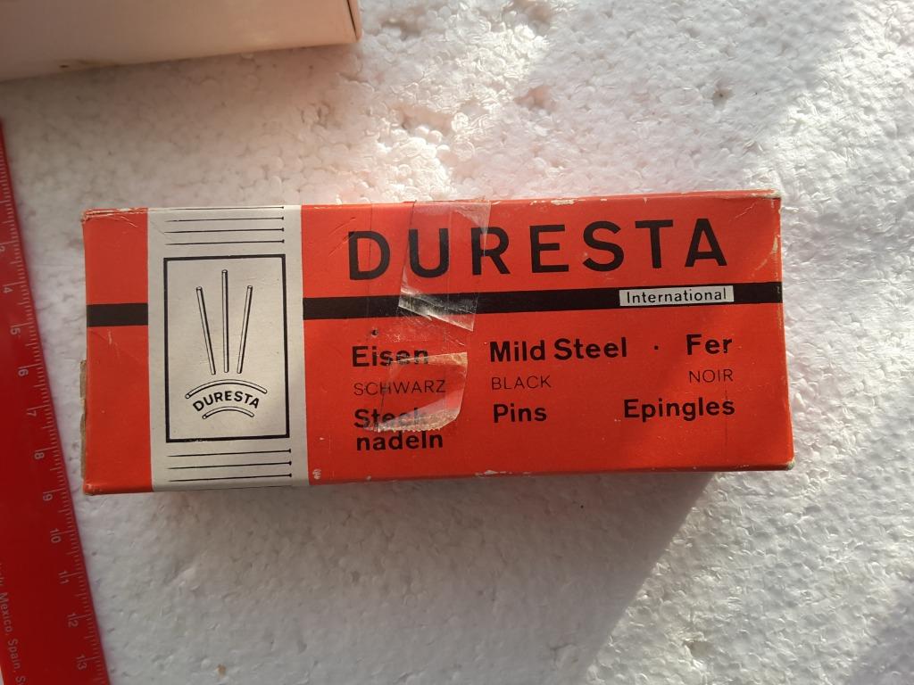 500g Épingles en fer 1 mm x 30 Duresta Schwarz Noir, Enlèvement ou Envoi, Neuf, Autres types