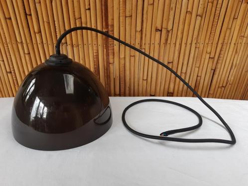 Vintage Buzzi design hanglamp uit 1980, Boudet, gerookt, Huis en Inrichting, Lampen | Hanglampen, Gebruikt, 75 cm of meer, Kunststof