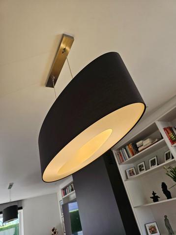 stoffen lampenkap met diffuser, Ophalen, 25 tot 50 cm, Bruin, Ovaal