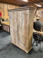 Fraaie Handgesneden Kast uit India pracht exemplaar Nieuw, Huis en Inrichting, Kasten | Buffetkasten, Met deur(en), 100 tot 150 cm