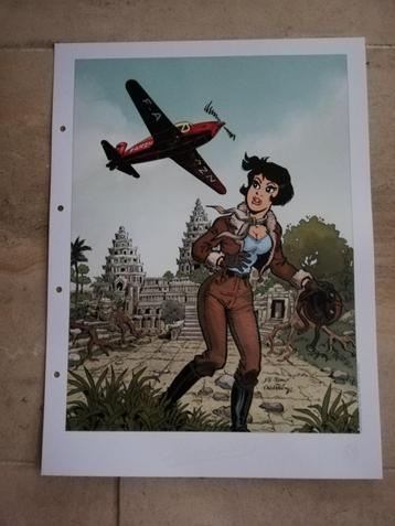 De Vliegenierster - Nora Stalle - Kunstdruk A3 beschikbaar voor biedingen