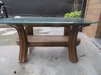 Table basse en rotin/ovale, Maison & Meubles, Moins de 50 cm, 50 à 100 cm, Comme neuf, Landelijk
