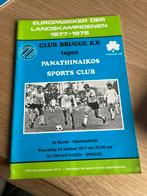 19-10-1977 club brugge- panathinaikos, Verzamelen, Ophalen, Gebruikt, Boek of Tijdschrift