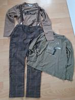 Ensemble pantalon à bretelle et 2 tee shirts T6ans, Ophalen, JBC, Zo goed als nieuw, Setje