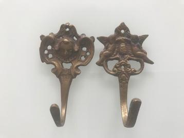 Set van 2. Metalen koper haakjes engel engeltjes beschikbaar voor biedingen