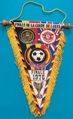 Club Brugge - Liverpool FC 1976 Uefa Cup vintage vlag, Diversen, Ophalen of Verzenden, Zo goed als nieuw