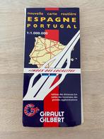 Landkaart Spanje - Portugal Girault Gilbert, Boeken, Atlassen en Landkaarten, Spanje, Ophalen of Verzenden, Landkaart, Zo goed als nieuw
