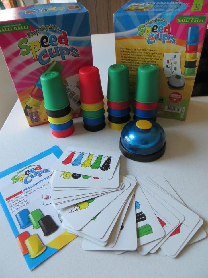 Speedcups (999 Games), Hobby en Vrije tijd, Gezelschapsspellen | Bordspellen, Zo goed als nieuw, Een of twee spelers, Drie of vier spelers