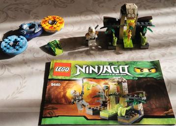 Lego Ninjago 9440 (complet + 3 spinners supplémentaires), Enlèvement ou Envoi, Comme neuf, Ensemble complet, Lego