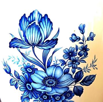 VAAS MET BLOEMENMOTIEF beschikbaar voor biedingen