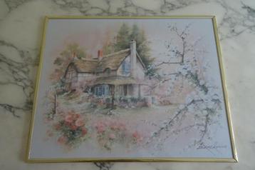 Aquareldruk van ANDRES ORPINAS.   beschikbaar voor biedingen
