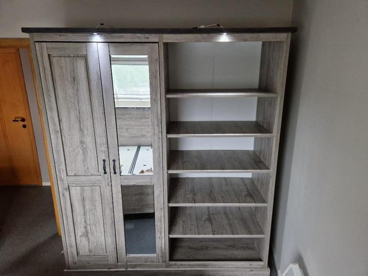 Te koop: Kleerkast en tweepersoonsbed, Huis en Inrichting, Slaapkamer | Complete slaapkamers, Gebruikt, Tweepersoons, Ophalen