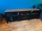 Tv-meubel, zwart, Huis en Inrichting, Ophalen, Gebruikt, 100 tot 150 cm, Metaal