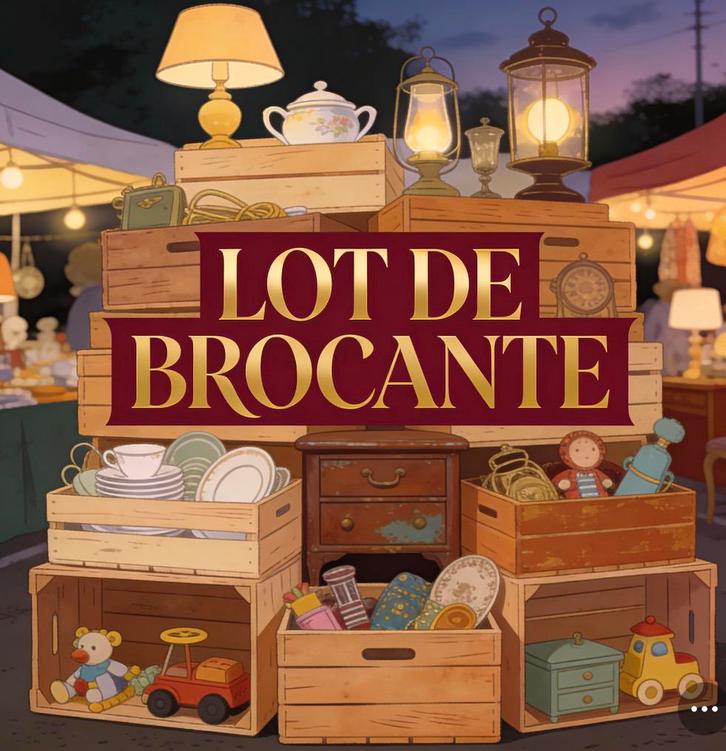 Plus que 10 cartons de banane remplis avec différents objets, Divers, Lots de brocante, Enlèvement