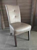 Taupe eetkamerstoelen – 8 stuks, Huis en Inrichting, Ophalen, Zo goed als nieuw