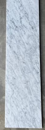 Tablet zuivere Carrara Marmer 106 cm x 27 cm x 2 cm, Doe-het-zelf en Bouw, Tegels, Ophalen, 60 cm of meer, Gebruikt, Overige typen