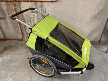 Fietskar Croozer voor 2 kindjes, Pliable, Croozer, Comme neuf, Enlèvement