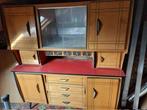 Vintage keukenmeubels uit de jaren 60, Huis en Inrichting, Kasten | Buffetkasten, Ophalen, Gebruikt, 100 tot 150 cm, Glas