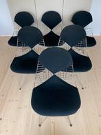 6 Vitra Design stoelen - Wire Chair / Bikini, Huis en Inrichting, Stoelen, Zwart, Design, Ophalen of Verzenden, Zo goed als nieuw