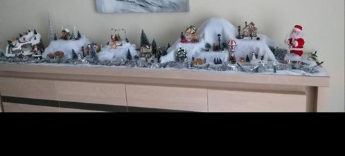 Village de Noël complet + accessoires de Noël, Diversen, Kerst, Zo goed als nieuw, Ophalen