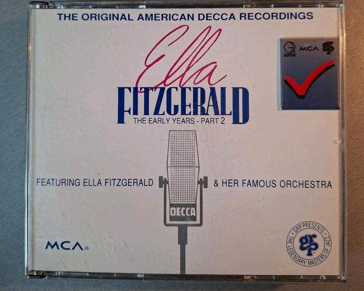 2cd box. Ella Fitzgerald.  The early years. Part 2. (MCA)., Cd's en Dvd's, Cd's | Jazz en Blues, Zo goed als nieuw, Ophalen of Verzenden