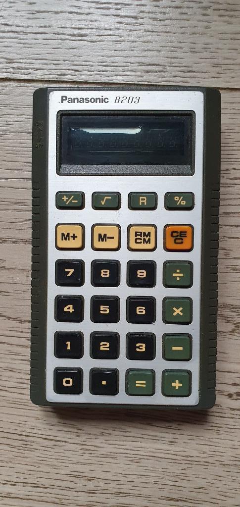 Vintage Calculatrice Panasonic 8203 - 1975, Divers, Calculatrices, Utilisé, Enlèvement ou Envoi