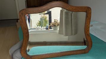 Miroir avec encadrement en chêne beschikbaar voor biedingen