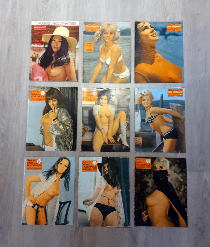 Paris and Hollywood Follies - Pak van 29 tijdschriften, Boeken, Tijdschriften en Kranten, Gelezen, Damesbladen, Ophalen of Verzenden