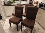 4 zeer nette eetkamer stoelen, Comme neuf, Brun, Enlèvement, Quatre