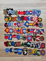US WW2 Complete set Infantry en Airborne divisies patches, Ophalen of Verzenden