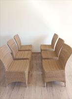 stoelen 6x, Huis en Inrichting, Stoelen, Ophalen, Zo goed als nieuw, Bruin, Kunststof