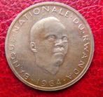 1964 1 fr Rwanda président Grégoire Kayibanda RARE !, Timbres & Monnaies, Monnaies | Afrique, Enlèvement, Monnaie en vrac, Autres pays
