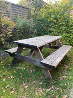 Super stevige picknicktafel, Tuin en Terras, Ophalen, Gebruikt, Hout