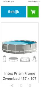Onderdelen voor Intex Prism Frame zwembad 457x107, Tuin en Terras, 300 cm of meer, 400 cm of meer, Rond, Gebruikt