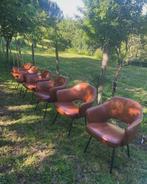 6 fauteuils Knoll par Saarinen en cuir, Antiquités & Art, Antiquités | Verre & Cristal, Enlèvement