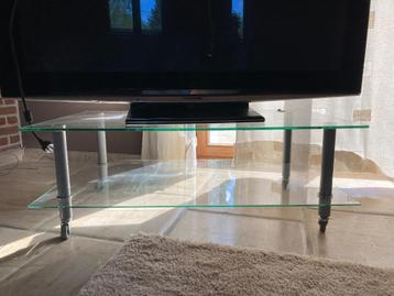Meuble tv en verre  beschikbaar voor biedingen
